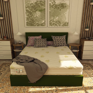 Materasso in memory e poliuretano Baldiflex Arcobaleno Comfort fronte