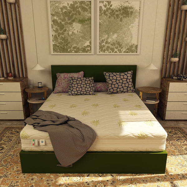 Materasso in memory e poliuretano Baldiflex Arcobaleno Comfort fronte