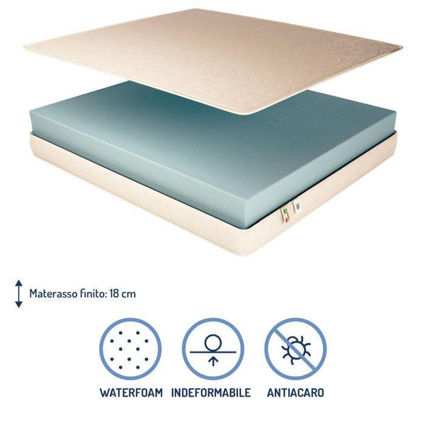 Materasso in poliuretano alto 18 cm Baldiflex Easy composizione
