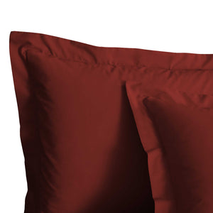 Baldiflex set con lenzuolo di sopra e federe per cuscini bordeaux