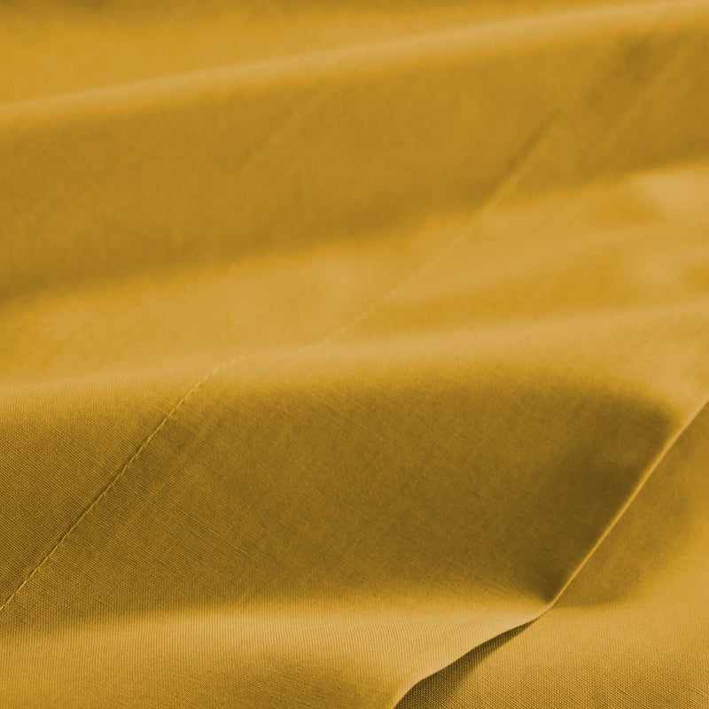 Baldiflex set con lenzuolo di sopra e federe per cuscini giallo senape