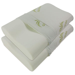 Cuscini cervicale mal di collo in memory con fodera in Aloe vera Baldiflex