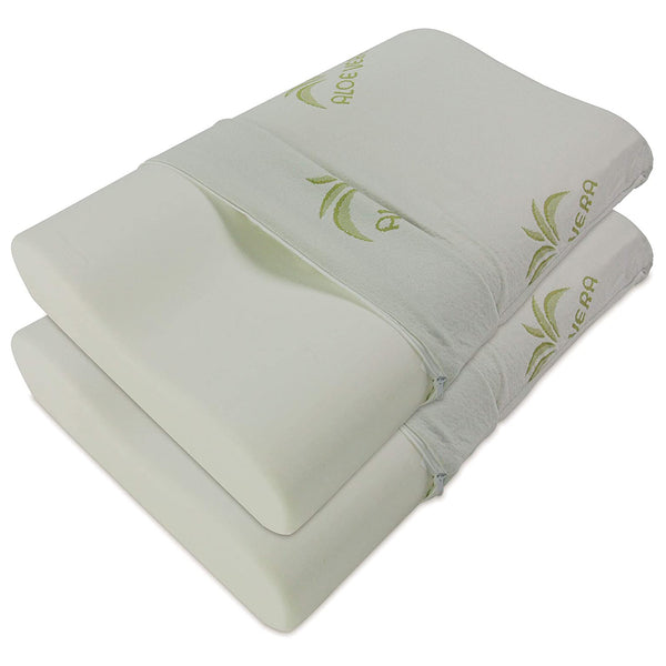 Cuscini cervicale mal di collo in memory con fodera in Aloe vera Baldiflex