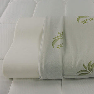 Cuscino cervicale mal di collo in memory con fodera in Aloe vera Baldiflex