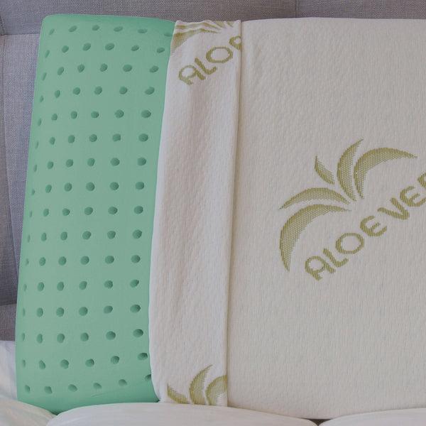 Cuscino memory per chi dorme sul fianco Ecogreen Baldiflex dettaglio