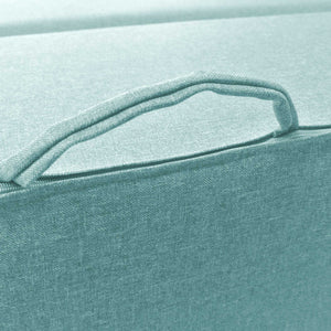 Divanoletto matrimoniale in memory Baldiflex Praticho acquamarina dettaglio