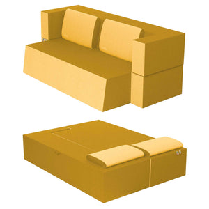 Divanoletto matrimoniale in memory Baldiflex Praticho ambra struttura