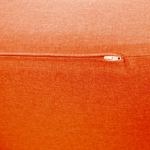 Divanoletto matrimoniale in memory Baldiflex Praticho arancione zip