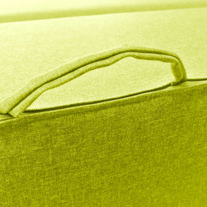 Divanoletto matrimoniale in memory Baldiflex Praticho verde oliva maniglia