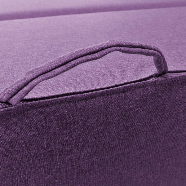 Divanoletto matrimoniale in memory Baldiflex Praticho viola maniglia