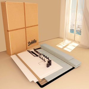 Letto contenitore una piazza e mezza in ecopelle beige chiaro Baldiflex Dublino scatola