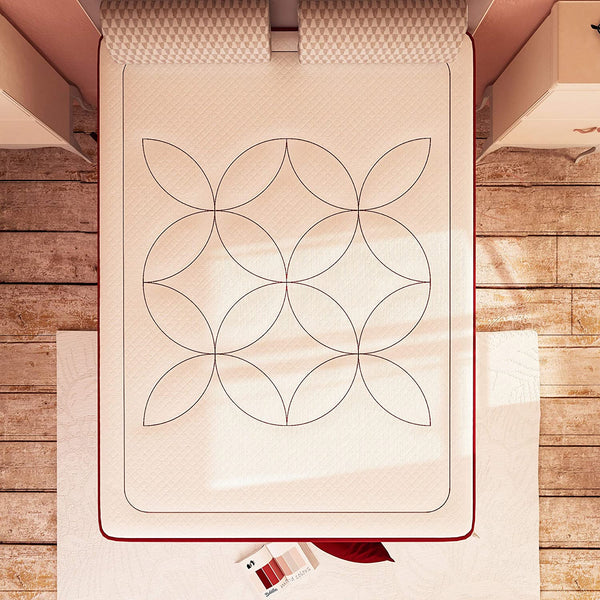 Materasso in memory e poliuretano Baldiflex Grand Amour alto 30 cm dall'alto